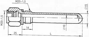 Рис.1. Черте защитной гильзы БАУИ.716533.001