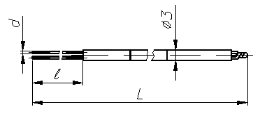 Рис.1. Чертеж термопреобразователя ТПП/ТПР-1888