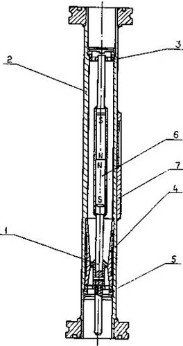 Рис.1. Схема составных деталей ротаметра РП-1 (1,6; 2,5) ЖУЗ